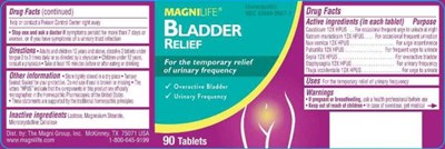 Sleep Assist Lbl (Mgni0041 Bladder Relief 90ct Lbl)